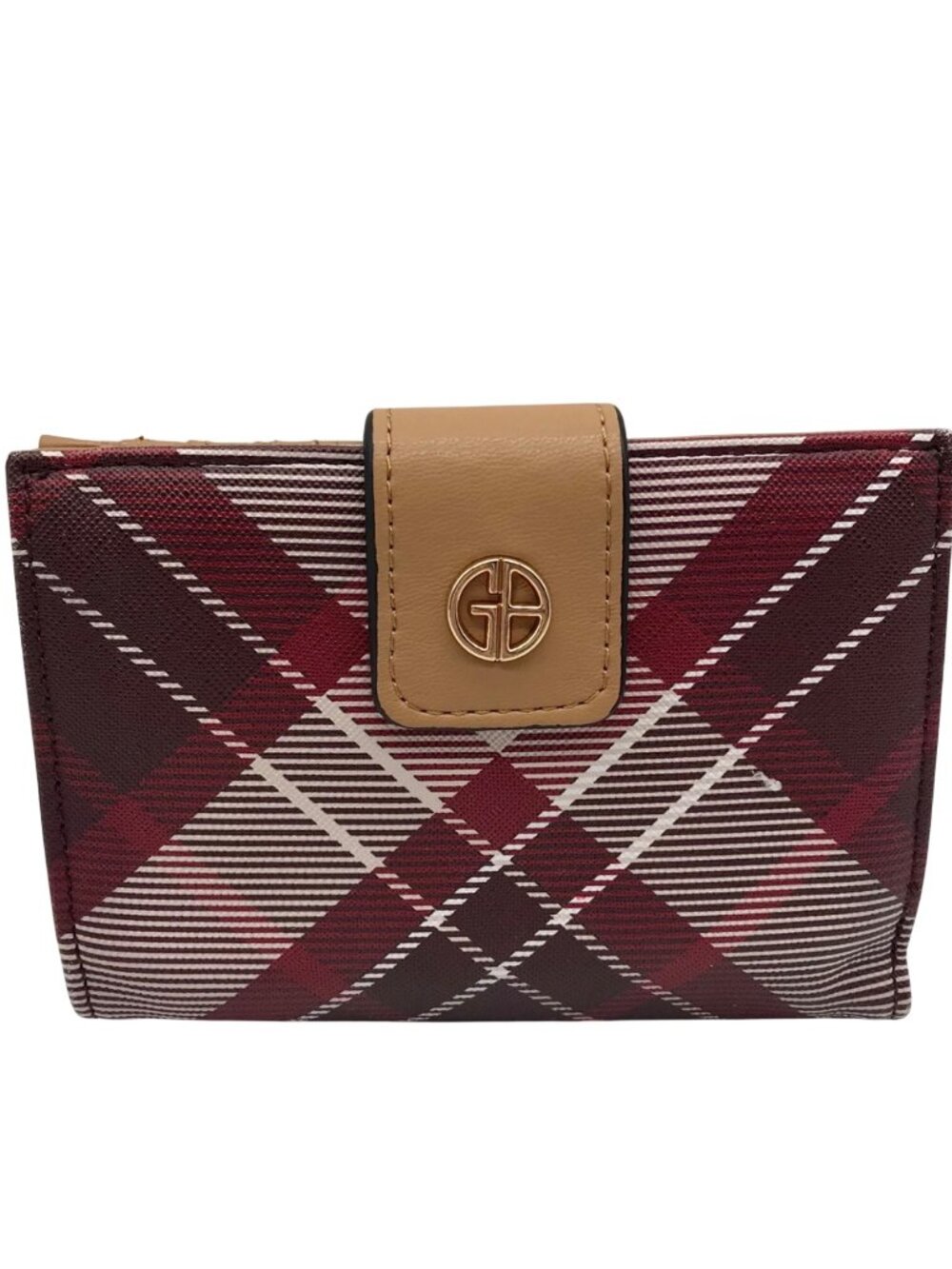Giani Bernini Plaid Leather Wallet